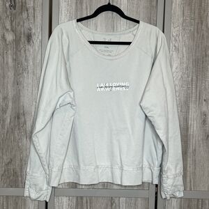 Yes and x Sam Dam Sweatshirt Women Size 2XL Good Vibes I am Loving Awareness